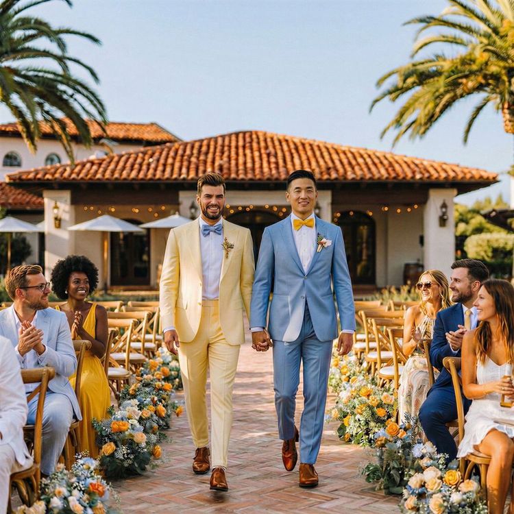 A Skyline Sunset Wedding